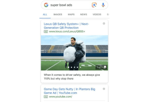 Bing no muestra anuncios del Super Bowl, mientras que Google sí